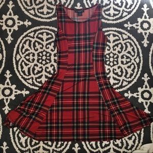 Plaid skater dress